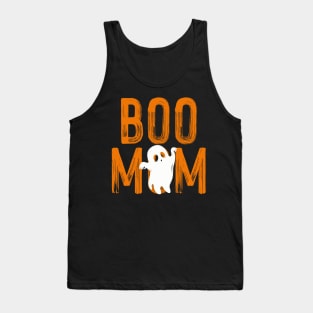 Boo Mom Funny Halloween Spooky Ghost Tank Top